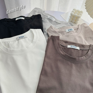 Áo phông thun trơn form rộng tay lỡ, cotton khô thoáng mát