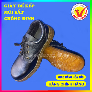 GIÀY BẢO HỘ LAO ĐỘNG ABC ĐẾ KẾP, MŨI SẮT CHỐNG DẬP NGÓN,ĐẾ LÓT THÉP CHỐNG ĐINH,GIÀY AN TOÀN LAO ĐỘNG