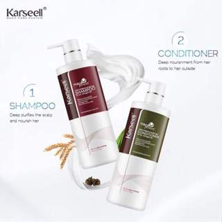 Dầu Gội, Dầu Xả Karseell maca siêu mượt phục hồi tóc hư tổn