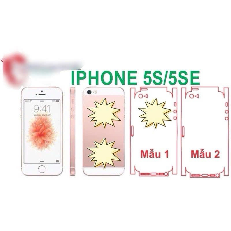 IP 5s,5se miếng dán Ppf mặt sau chống va đập