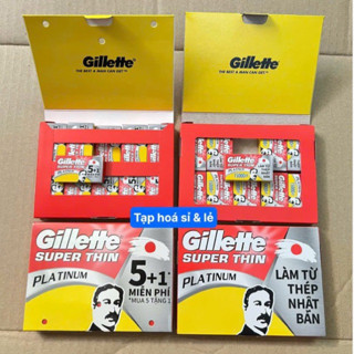 Lốc 20 hộp Lưỡi lam gillette GILLETTE SUPER THIN dao lam