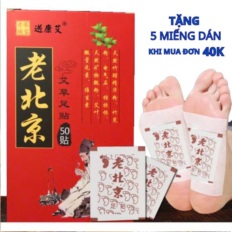 “SHOCK” Dán Chân Thải Độc Chân Ngải Cứu Giúp Ngủ Ngon Giảm Nhức Mỏi Thải Độc Chân Thanh Lọc Cơ Thể