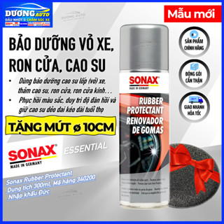 Xịt Bảo Dưỡng Ron Cao Su Cửa Xe Ô tô, Vỏ Lốp Xe Sonax, Sonax Rubber Protectant 300ml 340200 - Nhập Khẩu Đức,Sonax 340200