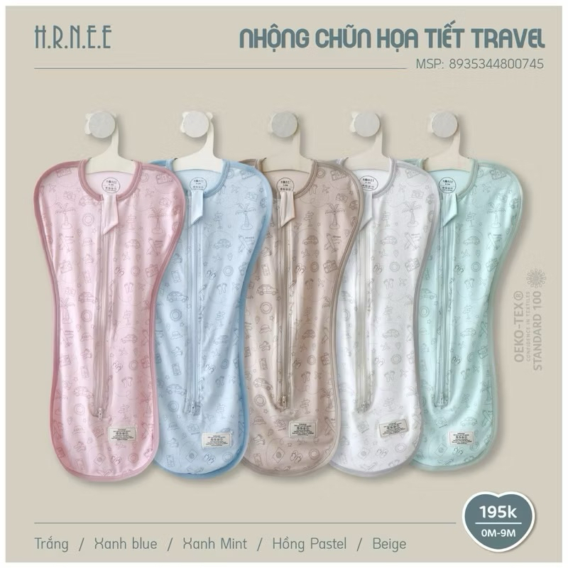 [ Hrnee ] Nhộng chũn Hrnee chất petit mềm mại,thoáng mát  cho bé từ 0-6m