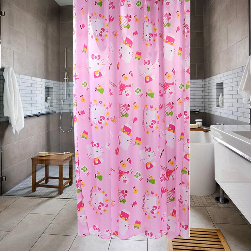 🌻 Rèm nhựa hồng Hello Kitty 🎀 kitty house
