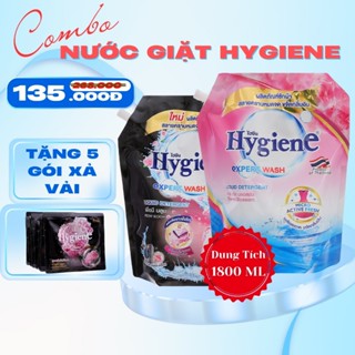 COMBO 2 Túi Nước Giặt Hygiene Expert Wash Hương Hoa Mẫu Đơn Và Hương Hoa Hồng - Thể Tích 1800ML