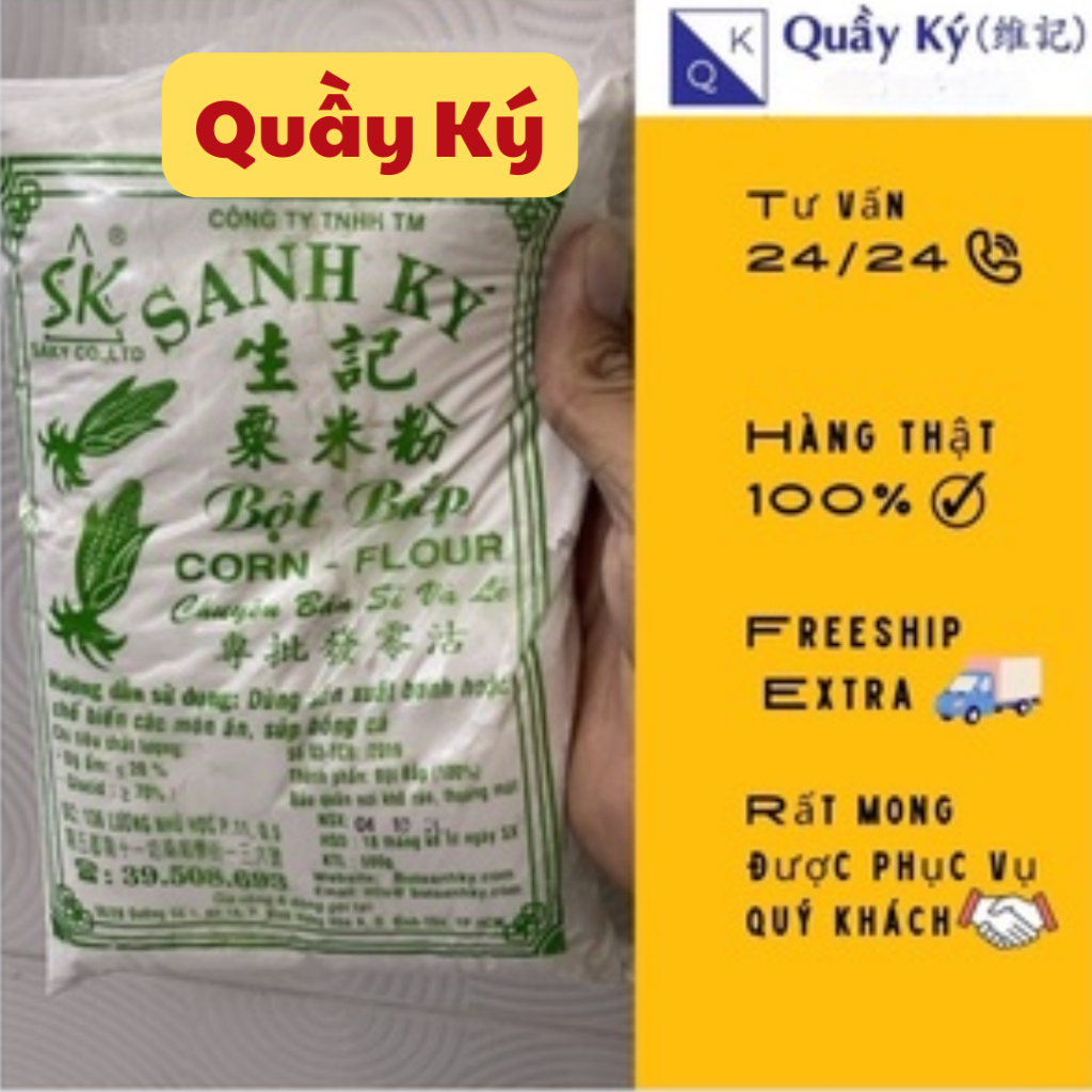Bột bắp Sanh Ký - Gói 500gr