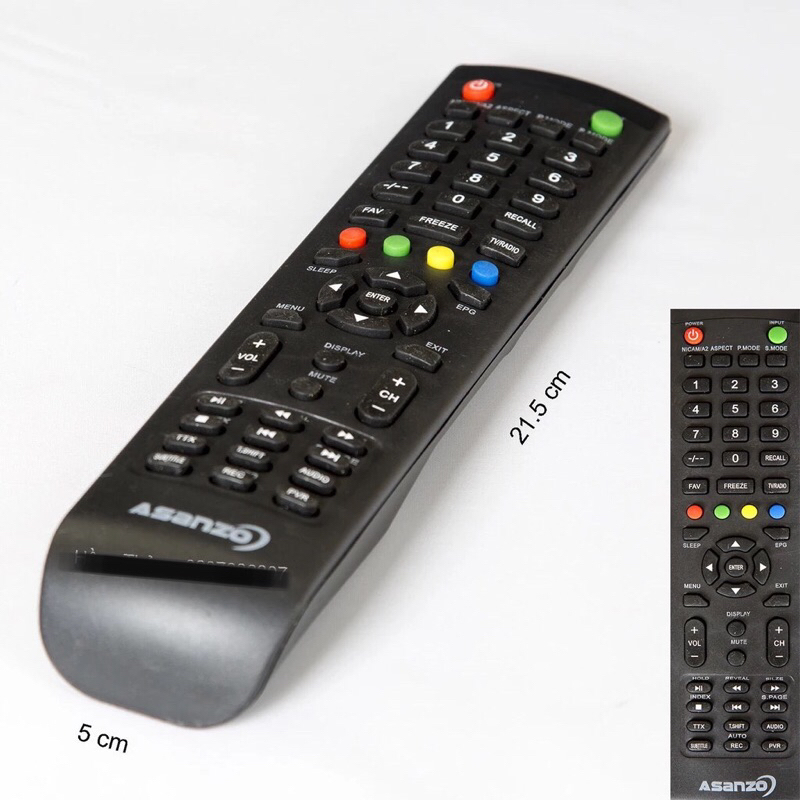 Remote Tivi Asanzo dài + Pin.