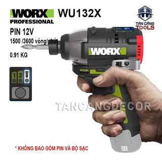  Máy Vặn Vít Động Lực Dùng Pin 12V Worx WU132X   Thân Máy   
