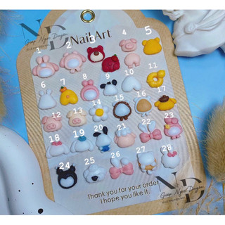 Charm gắn móng làm nail loại không vẽ