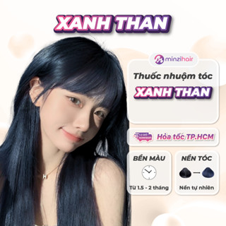 Thuốc nhuộm tóc Xanh Than - xanh dương đen Lên từ nền đen không cần tẩy - Minzihair, Minzihair HCM