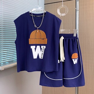 Bộ sát nách W bé trai size đại, đủ size đến 55kg, chất liệu mềm mát, co giãn