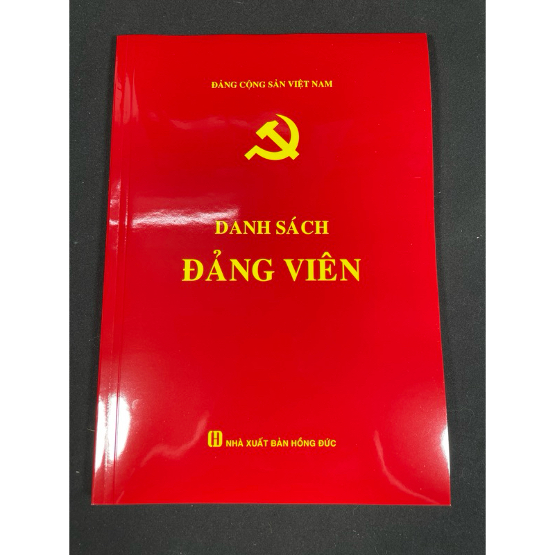 Sổ Danh sách Đảng viên, kích thước A4, ruột 160 trang