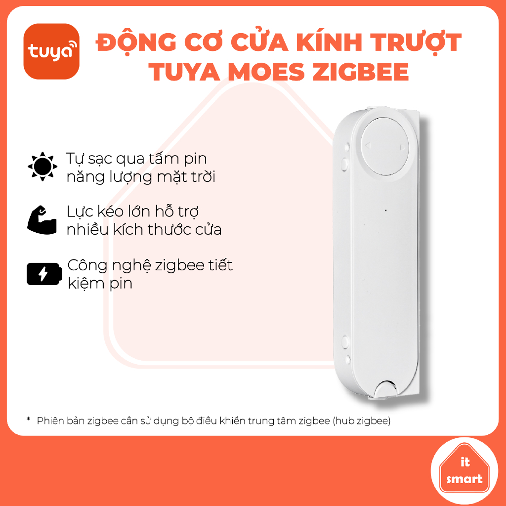 Động cơ cửa kính trượt zigbee Tuya Moes