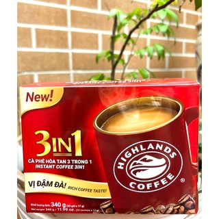 Cà phê hòa tan Highland 20 gói, date mới, có hỏa tốc