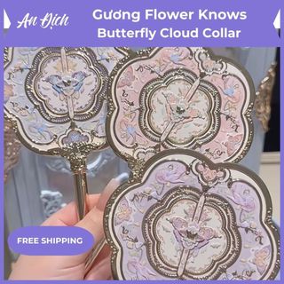 [Chính hãng] [SẴN] Flower Knows_Gương bộ sưu tập mới hồ điệp vân khiên Hoa Biết, gương, ly bướm mây, hoạ tiết cổ trang