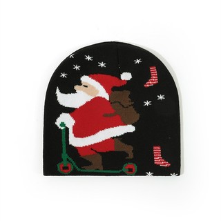 Nón len Noel giáng sinh Người lớn Giữ ấm Mũ len Christmas  Giáng sinh Nam nữ Unisex Ấm áp Thu Đông