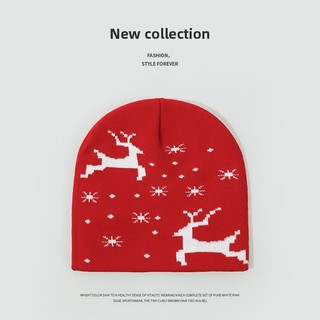 Nón len Noel giáng sinh Người lớn Giữ ấm Mũ len Christmas  Giáng sinh Nam nữ Unisex Ấm áp Thu Đông