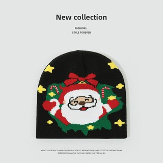 Nón len Noel giáng sinh Người lớn Giữ ấm Mũ len Christmas  Giáng sinh Nam nữ Unisex Ấm áp Thu Đông