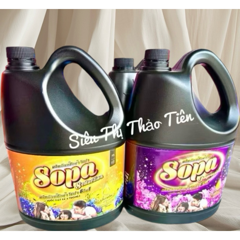 Nước giặt xả 3.4kg Sopa 6 Trong 1