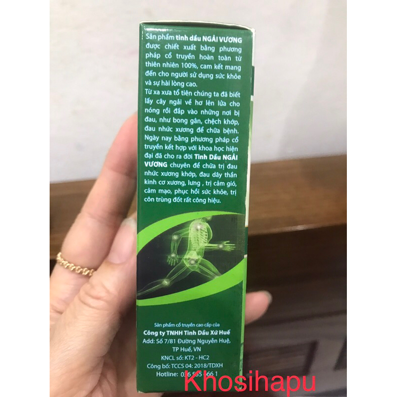 Tinh dầu ngải Thần Dược xoa bóp giảm đau cơ khớp thần kinh đau xương khớp hiệu quả chính hãng