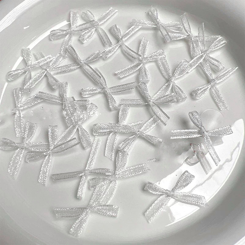 Set(10c) nơ lụa-Pk trang trí móng-tib nail