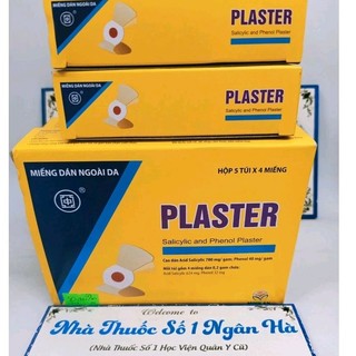 Miếng dán mụn cóc PLASTER, 1 túi 4 miếng