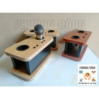 Chân Micro - Chân Micro Để Bàn - Đế Cắm Micro Để Bàn Gỗ MDF