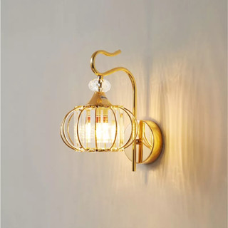 Đèn led treo tường gắn tường pha lê trang trí trong nhà cầu thang phòng ngủ