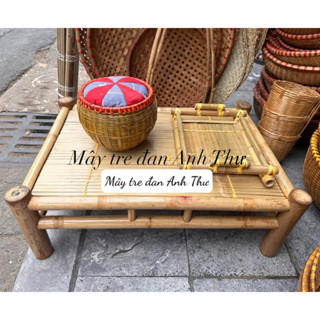 (Bán Sỉ) Chõng tre, bàn trà, bàn bệt siêu chắc chắn ( Ảnh thật) shop Mây tre đan Anh Thư