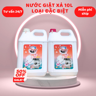 Nước giặt xả Chicaphe 10l loại đặc biệt hương Comfor nước hoa, sạch hơn, thơm hơn, mềm hơn lưu hướng suốt 72h