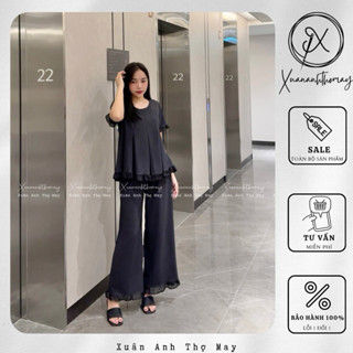 Set áo + quần umi hàn phối bèo - Xuananhthomay
