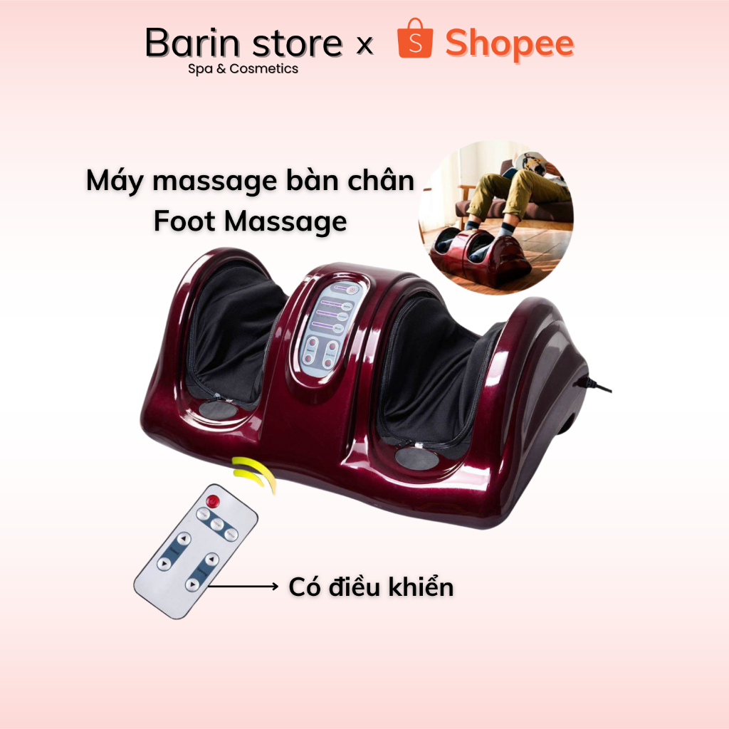 Máy Massage Chân Foot Massager | Máy Matxa Chân Thư Giãn Kèm Điều Khiển Tiện Lợi, Dễ Dùng