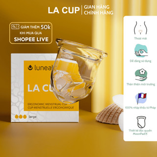 Cốc nguyệt san không đuôi La Cup Luneale Nhập khẩu từ Pháp 3 Size S/ M/ L