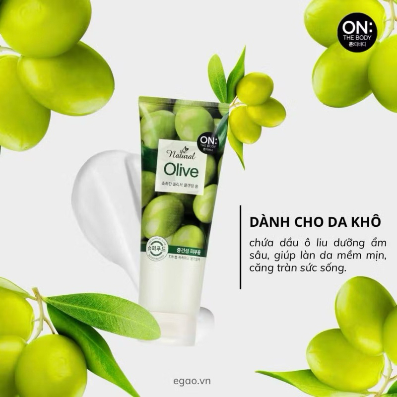 Sữa rửa mặt Olive Hàn Quốc Chính Hãng