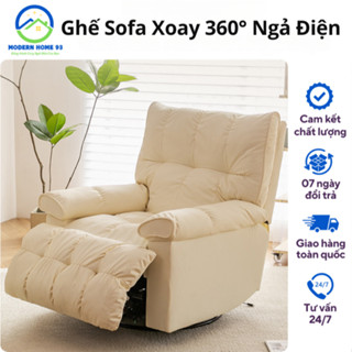 Ghế Sofa Bập Bênh Ngả Điện Xoay 360 Độ Ghế Sofa Đơn Thư Giãn Ghế Đọc Sách Xem Phim Có Giá Đỡ Điện Thoại M220 