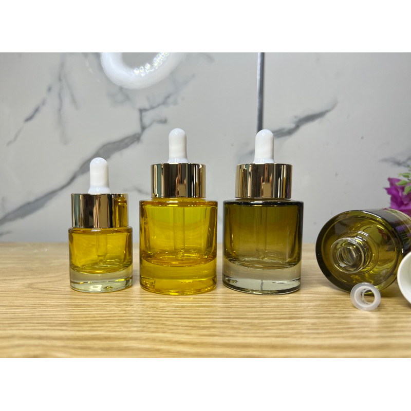 Chai đựng serum 15ml 30ml màu vàng , xanh siêu đẹp