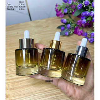 Chai đựng serum 15ml 30ml màu vàng , xanh siêu đẹp