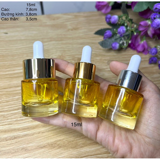 Chai đựng serum 15ml 30ml màu vàng , xanh siêu đẹp