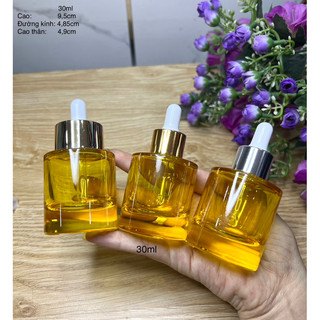 Chai đựng serum 15ml 30ml màu vàng , xanh siêu đẹp