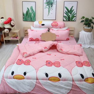 (GIẢM GIÁ) Sét 5 Món Chăn Phao poly mẫu VỊT VÀNG (Được chọn mẫu)