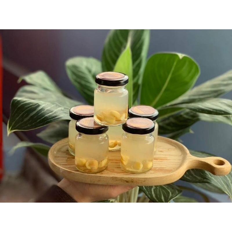 Combo - 108 - Hũ 75ml thủy tinh .( Nắp Thiếc Màu Đen. )