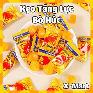 Kẹo Tăng Lực Bò Húc Gói 320g, Kẹo Ngậm Bò Húc, Đồ Ăn Vặt Nội Địa