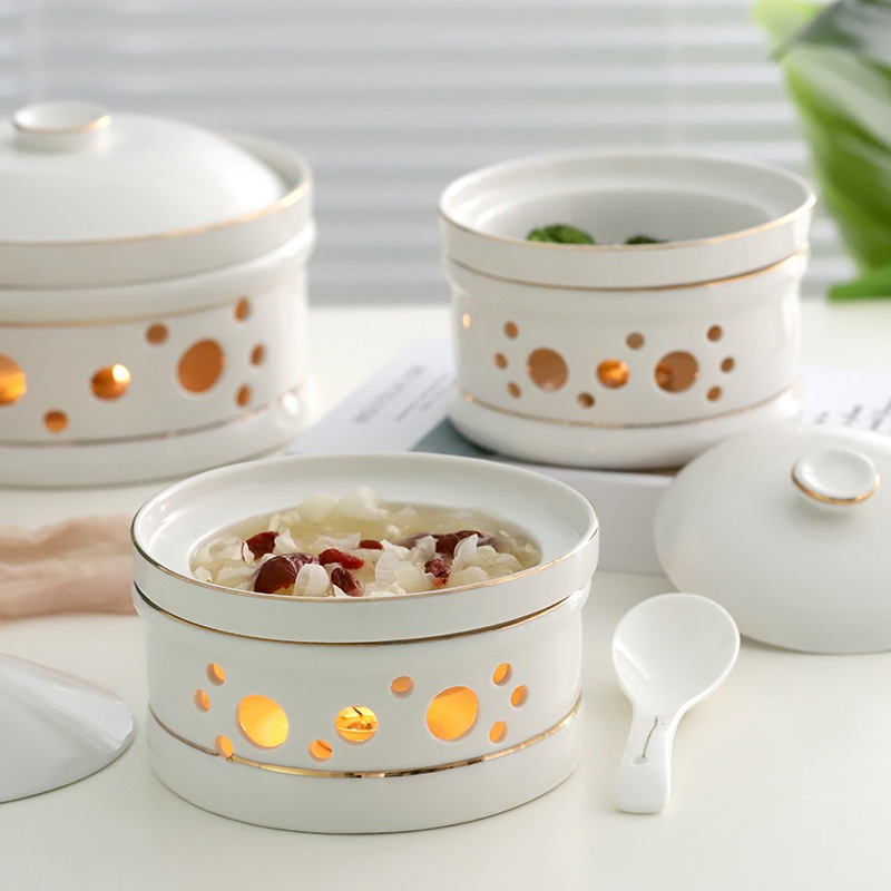 Chén súp giữ nhiệt, chén ăn tổ yến giữ nhiệt,bộ chén hâm nóng giữ nhiệt