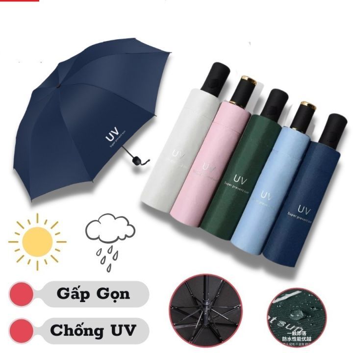 Ô Dù Chống Tia UV Vải 4 Lớp(CHỌN MÀU)