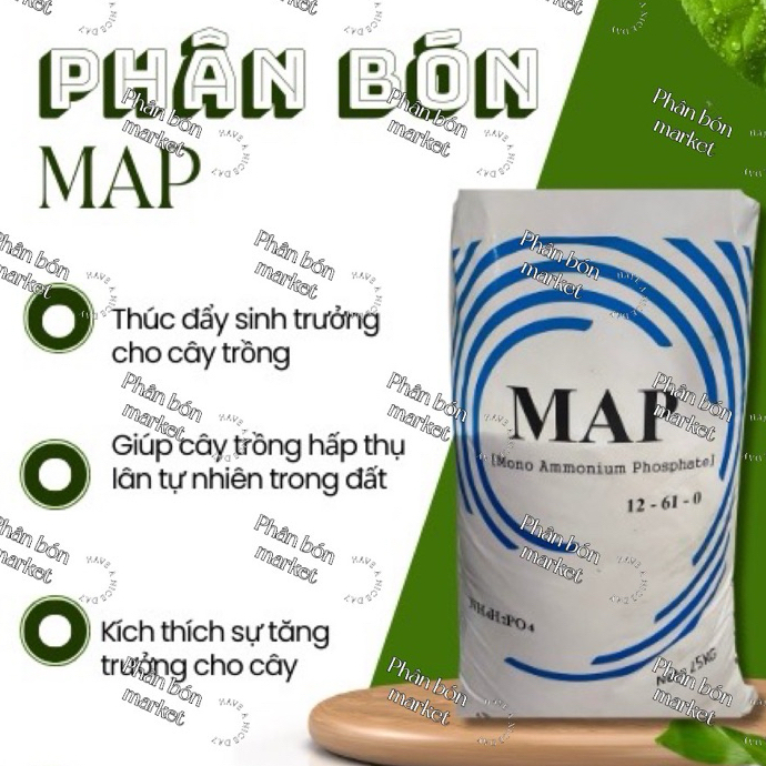 [SALE 25KG] Phân Bón MAP 12-0-61 chuyên tạo mầm hoa