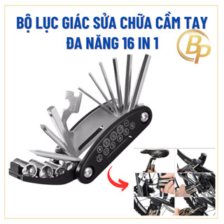  Lục giác sửa chữa cầm tay 16 trong 1 sửa xe đạp - Dụng cụ sửa chữa cầm tay 16 in 1 - Dụng cụ sửa chữa đa năng 