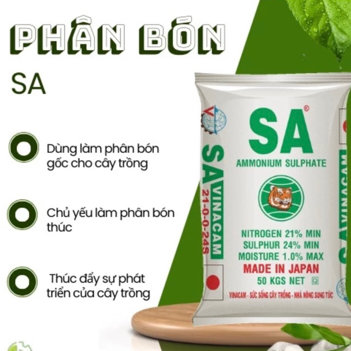 1kg phân bón Đạm cao cấp -  phân bón SA capro- chiết bao