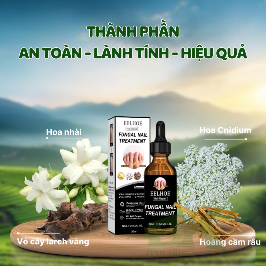 Tinh Chất Diệt Nấm Móng Thảo Dược EELHOE Mỹ Triệt Tiêu Nấm Móng Tay Chân, Dưỡng Móng, Chăm Móng Cứng Chắc Khỏe| BK INNO