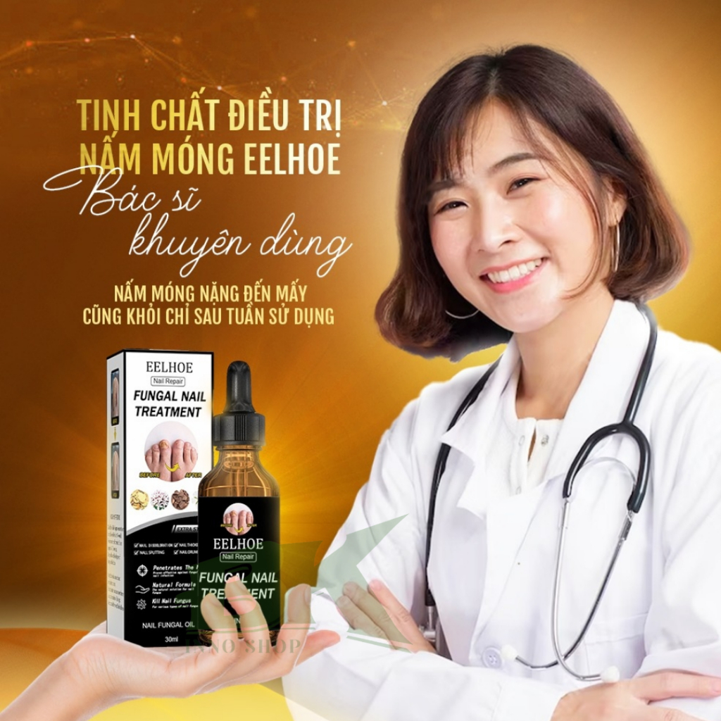 Tinh Chất Diệt Nấm Móng Thảo Dược EELHOE Mỹ Triệt Tiêu Nấm Móng Tay Chân, Dưỡng Móng, Chăm Móng Cứng Chắc Khỏe| BK INNO